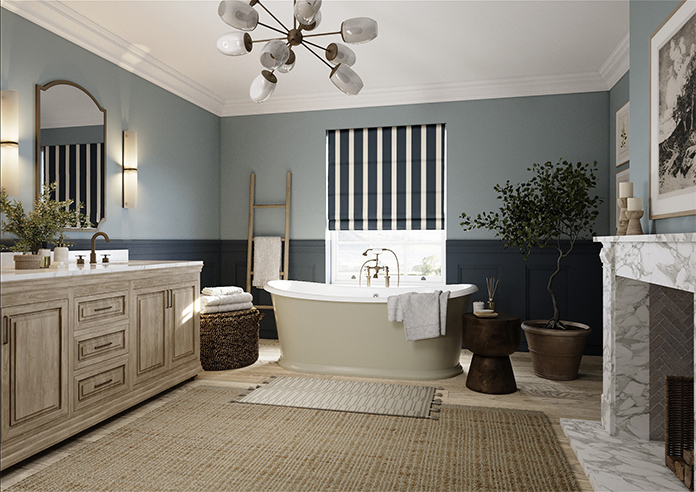 The British Stripe Co. Henry, Polzeath No.1 - Roman Blind - Image 6
